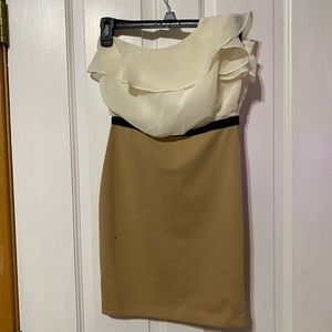 Forever 21 chiffon one shoulder mini dress